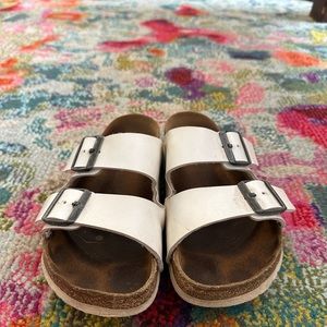 White Birkenstocks 39
